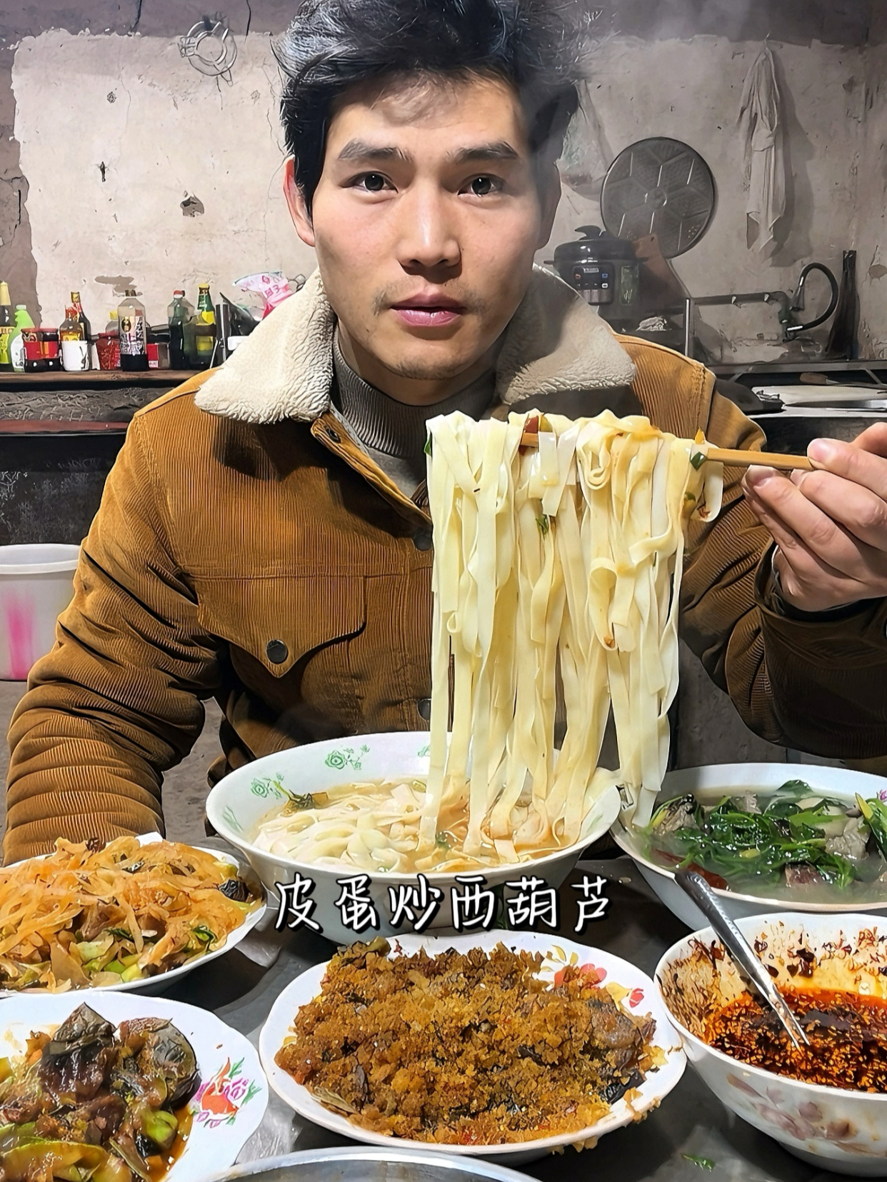 充实的一天过得很快,简单的家常便饭,开心