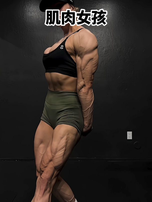 女孩顶级的肌肉线条,职业人的唯美身材,健美人的魅力无限