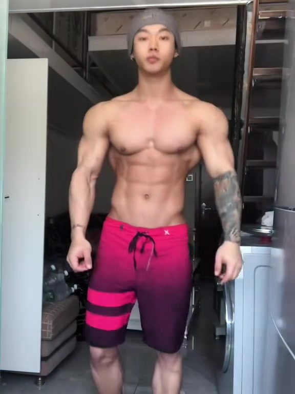 薄肌男孩,腹肌人鱼线