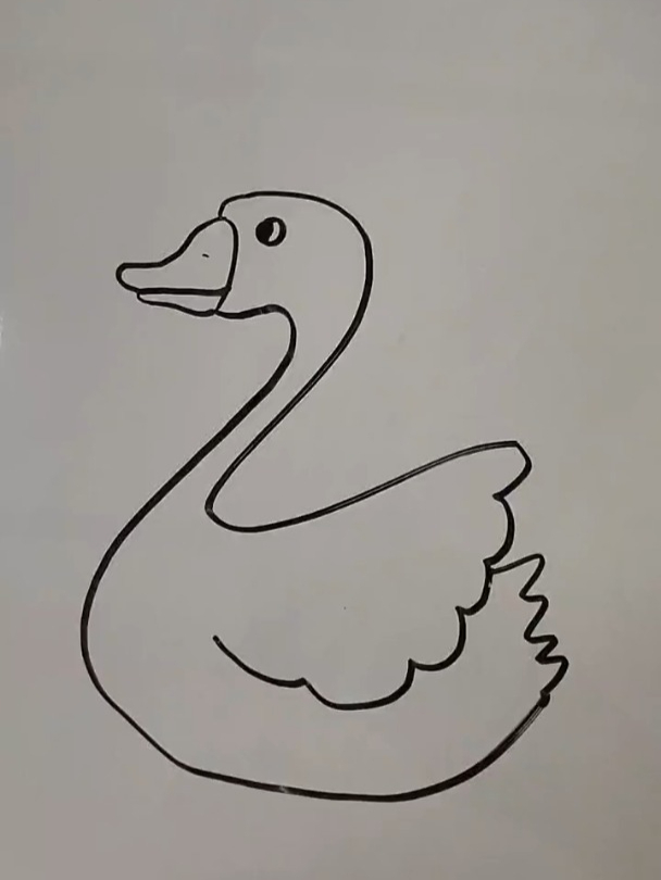 简笔画教程——大鹅,鹅鹅鹅