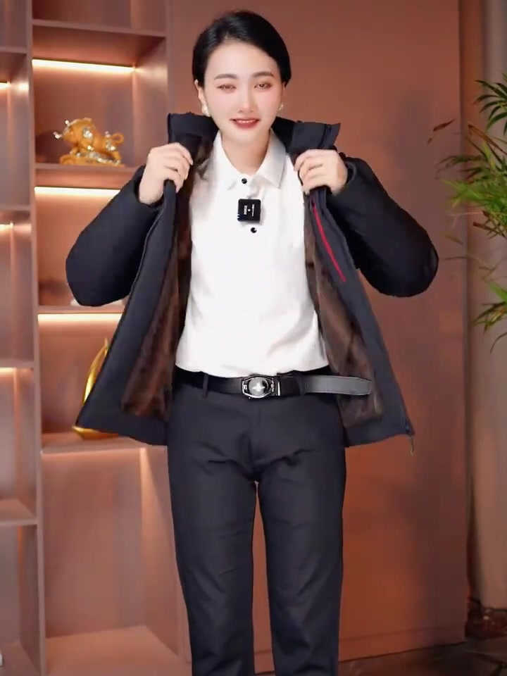 加毛加厚,派克棉服,可脱卸内胆,活里活面,父亲上身暖和