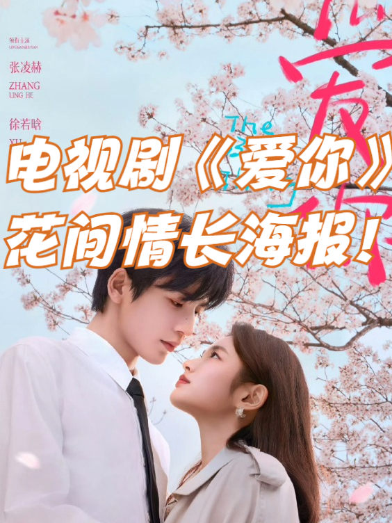 电视剧《爱你》花间情长版海报!张凌赫、徐若晗。爱你恰逢其时~