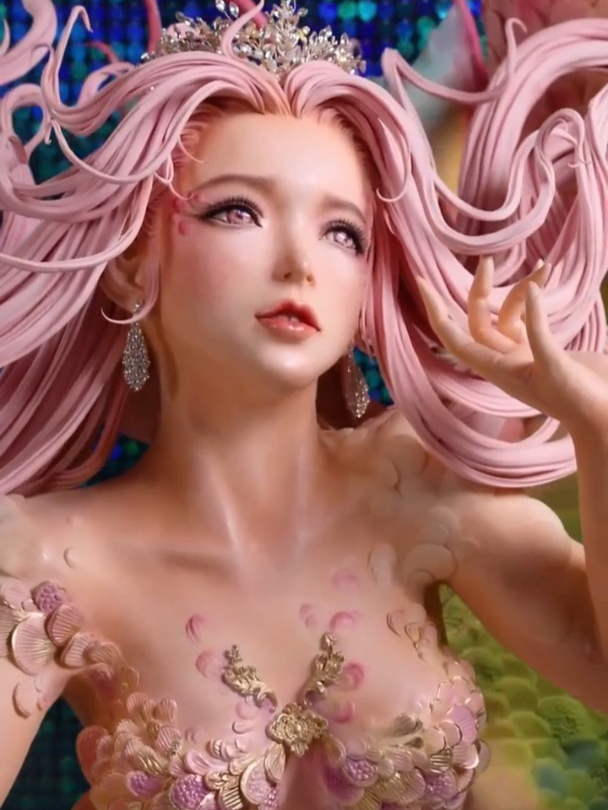 1米高翻糖美人鱼蛋糕制作花絮大公开