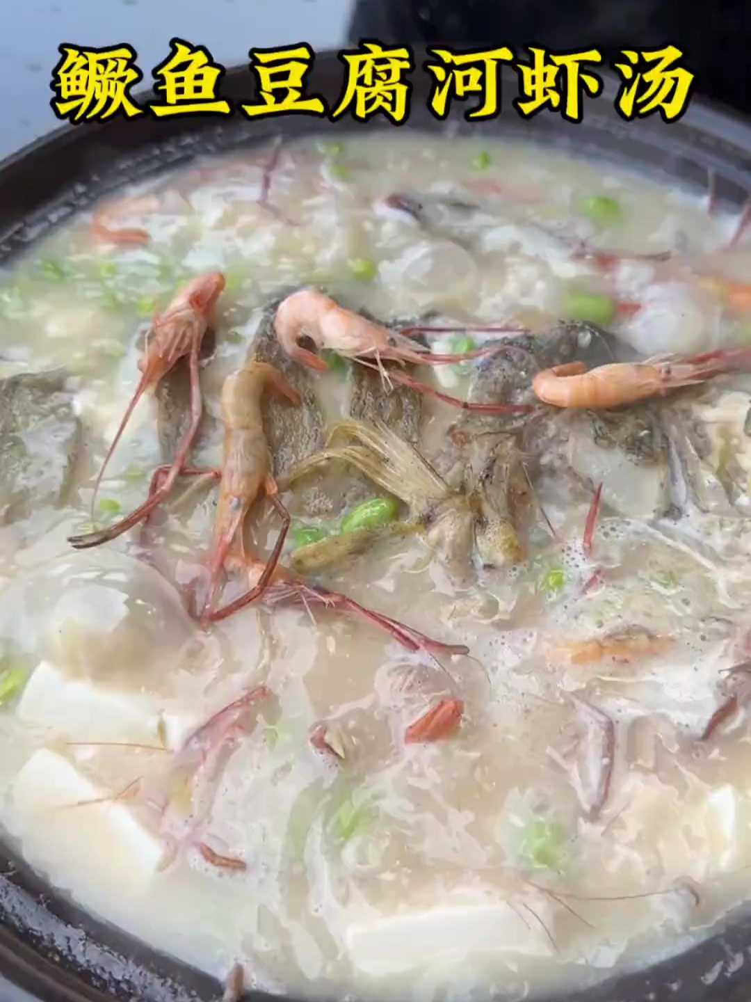 鳜鱼豆腐河虾汤