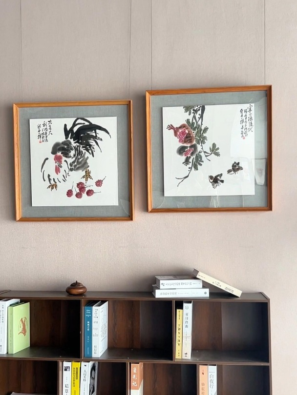 全屋配画手绘国画 中堂挂画 玄关画 茶室挂画 客厅挂画 软装搭配