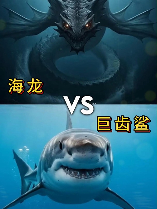 海龙VS巨齿鲨,谁厉害?