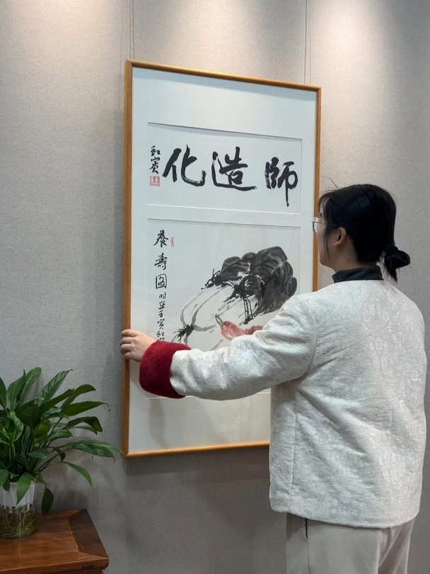 全屋配画手绘国画 中堂挂画 玄关画 茶室挂画 客厅挂画 软装搭配