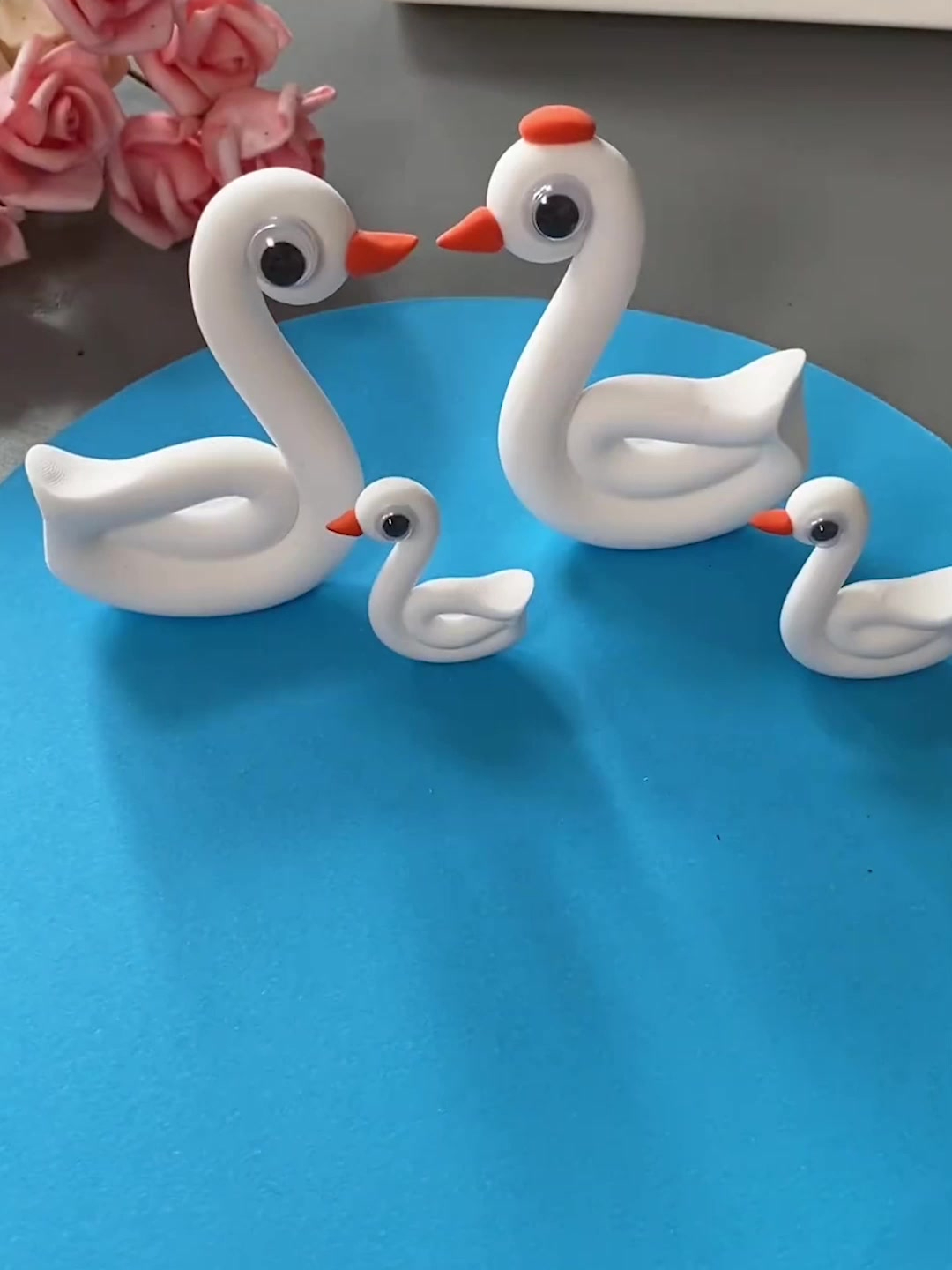 可爱的大白鹅来了