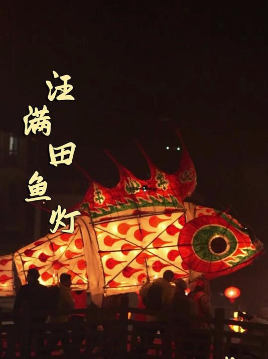 越过崇山,我带着汪满田鱼灯送来迟到的新年祝福 非遗 汪满田鱼灯