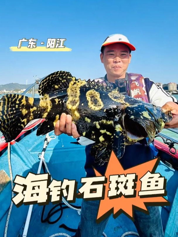广东阳江海钓解锁石斑鱼