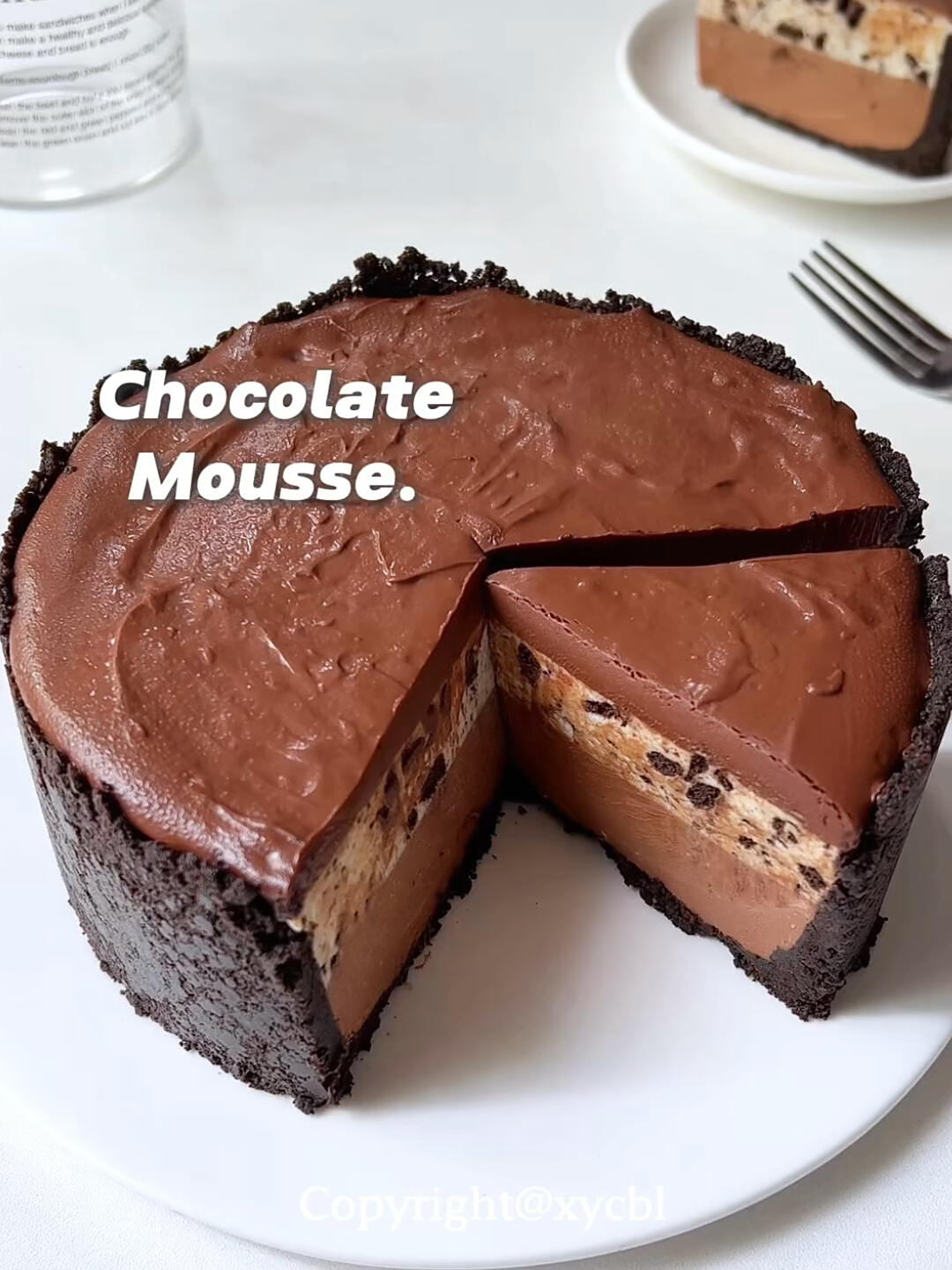 免烤箱!巨好吃的双层巧克力奥利奥芝士蛋糕