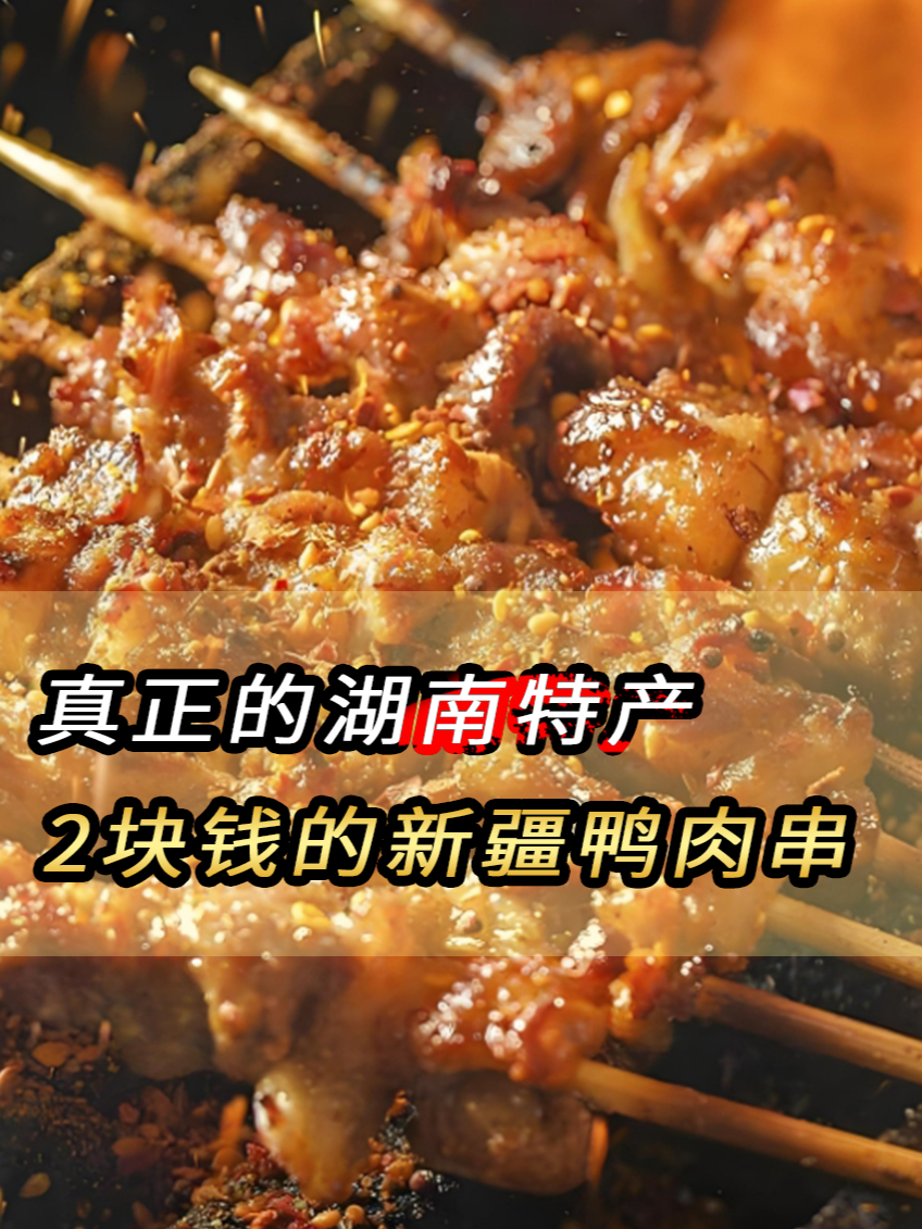 真正的湖南特产,随地刷新的“新疆羊肉串”人是新疆人肉是鸭肉