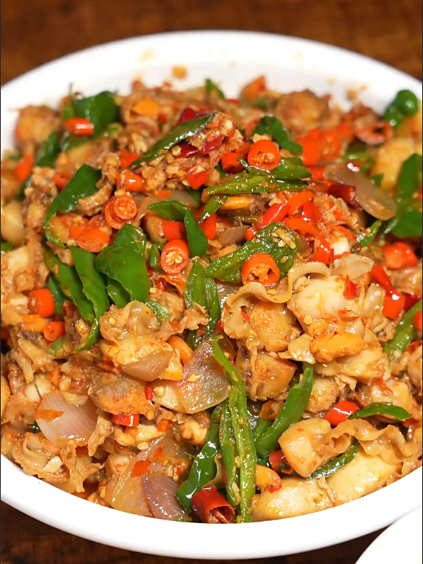 你们吃过青椒炒扇贝吗