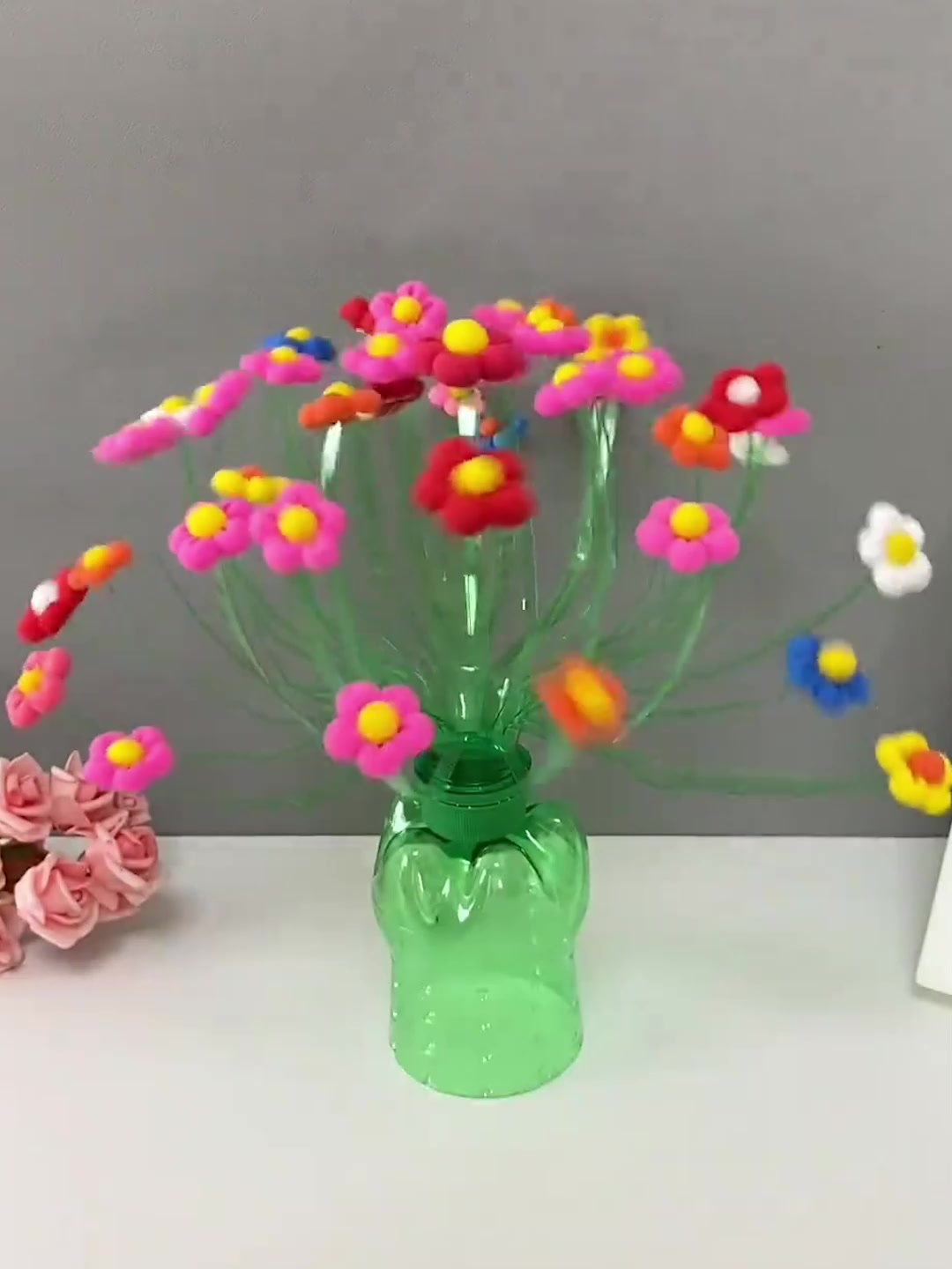 橡皮泥小花朵