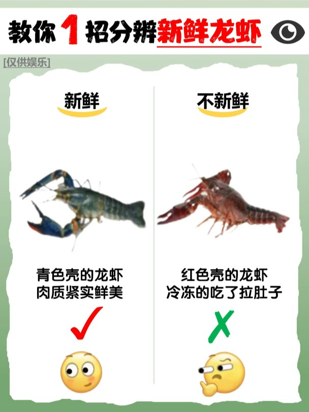 教你1招分辨新鲜龙虾