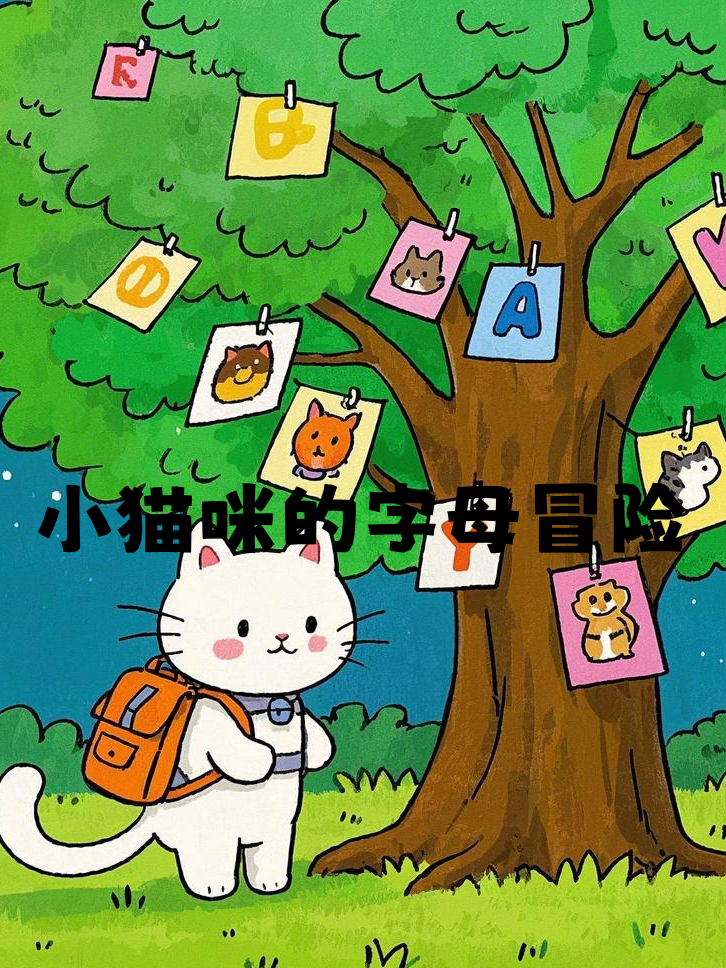 鳄鱼的嘴巴像哪个字母?绘本故事:小猫咪的字母冒险