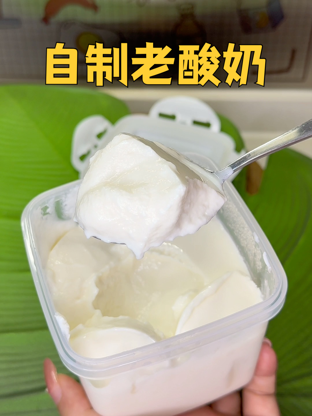 用这个方法做好的酸奶跟奶酪一样,口感细腻丝滑,像冰淇淋一般