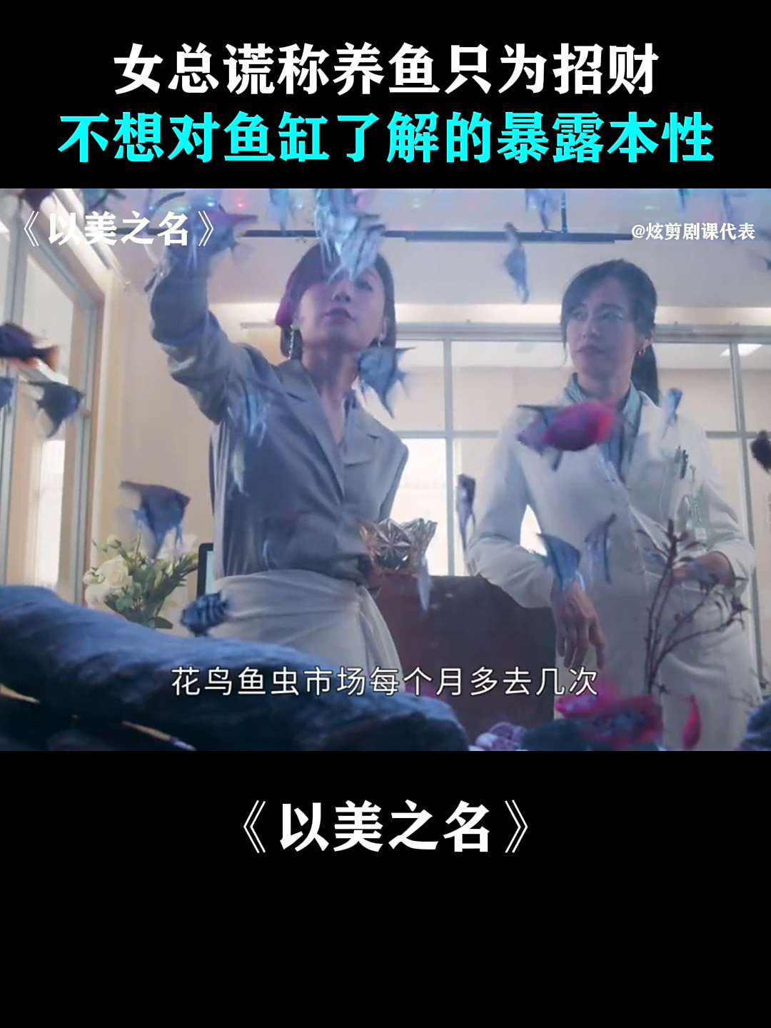 以美之名:女总谎称养鱼只为招财,不想对鱼缸了解的暴露本性