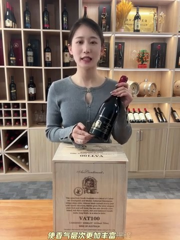 澳洲大陆VAT100赤霞珠美乐混酿干红葡萄酒