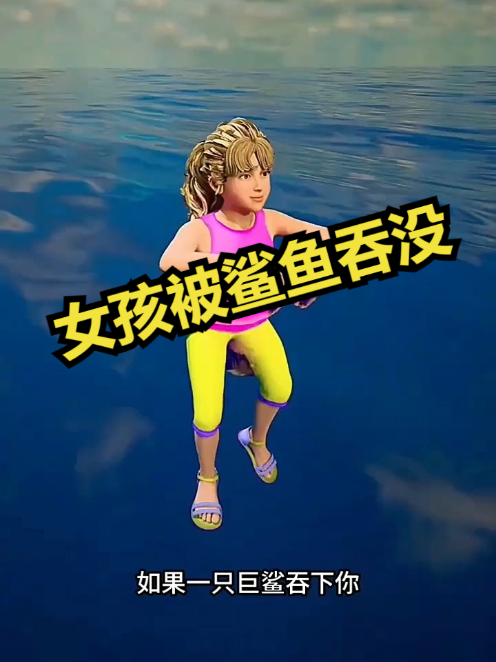 女孩被鲨鱼吞没!