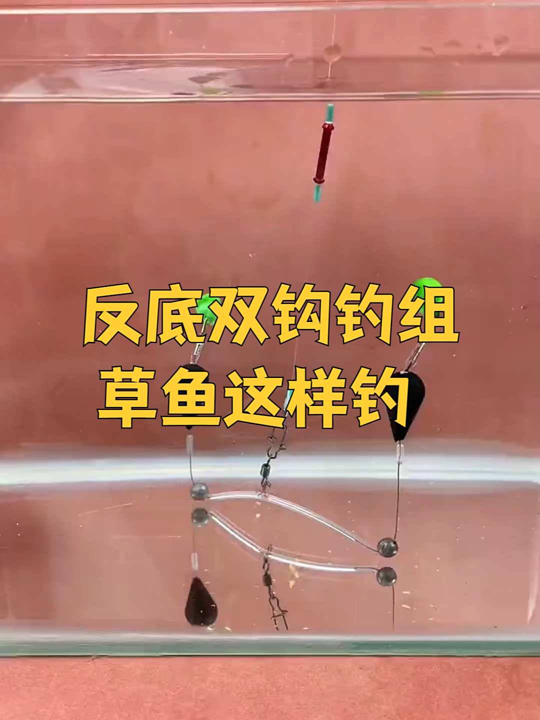 反底双钩钓组草鱼这样钓,一钓一个准!