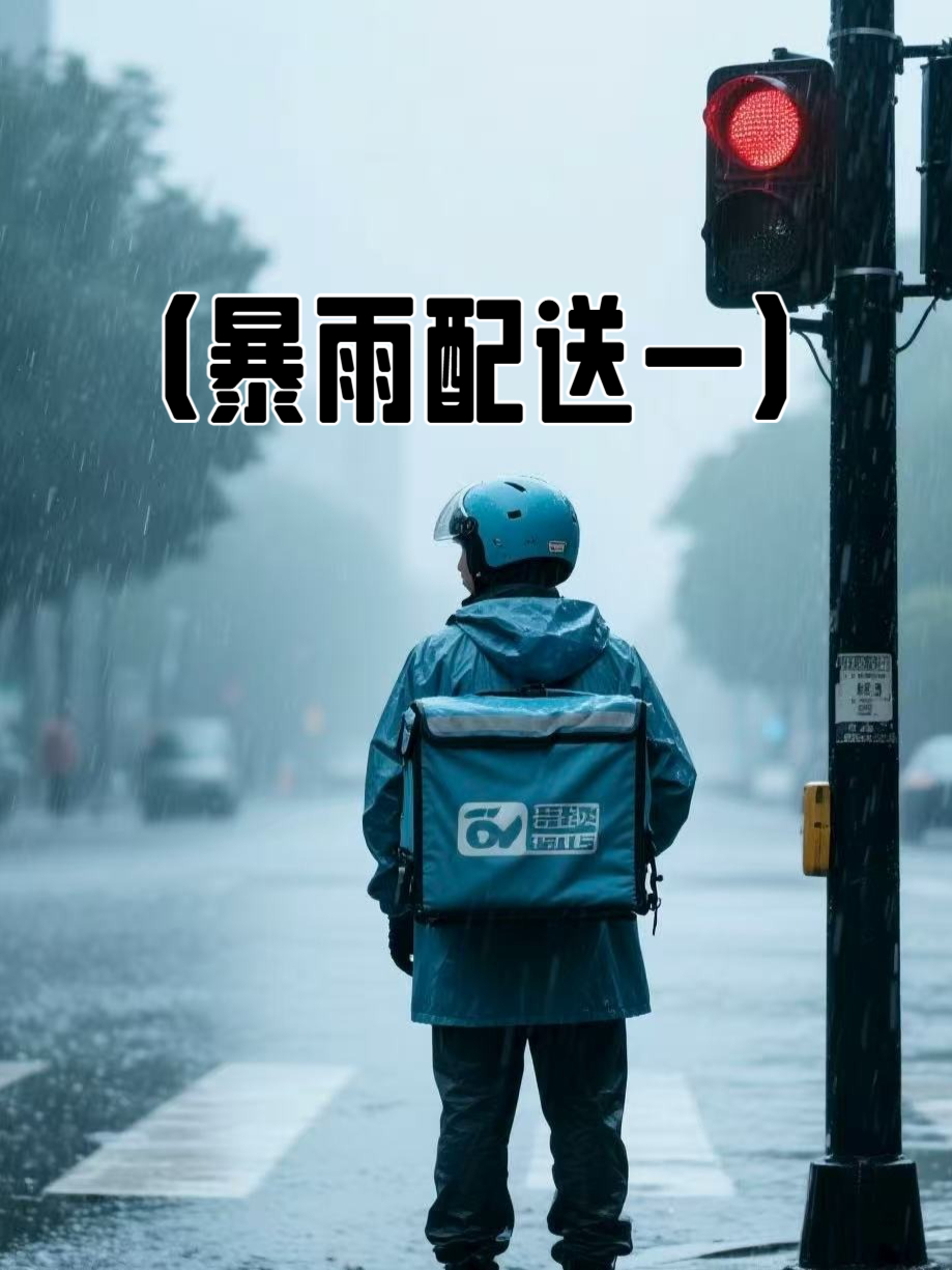 我在暴雨中送外卖的照片火了,男友嫌丢人他不知道末日即将来……