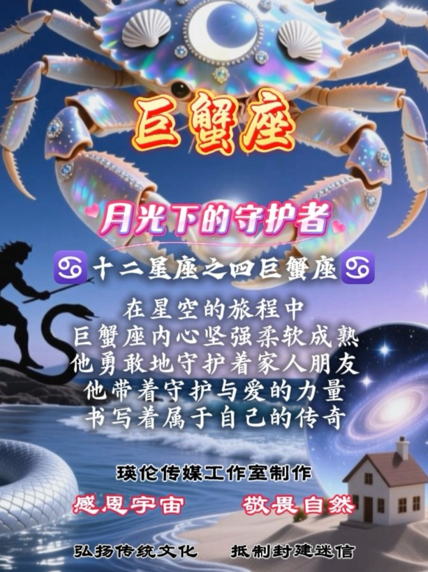 十二星座之四-巨蟹月光下的守护者