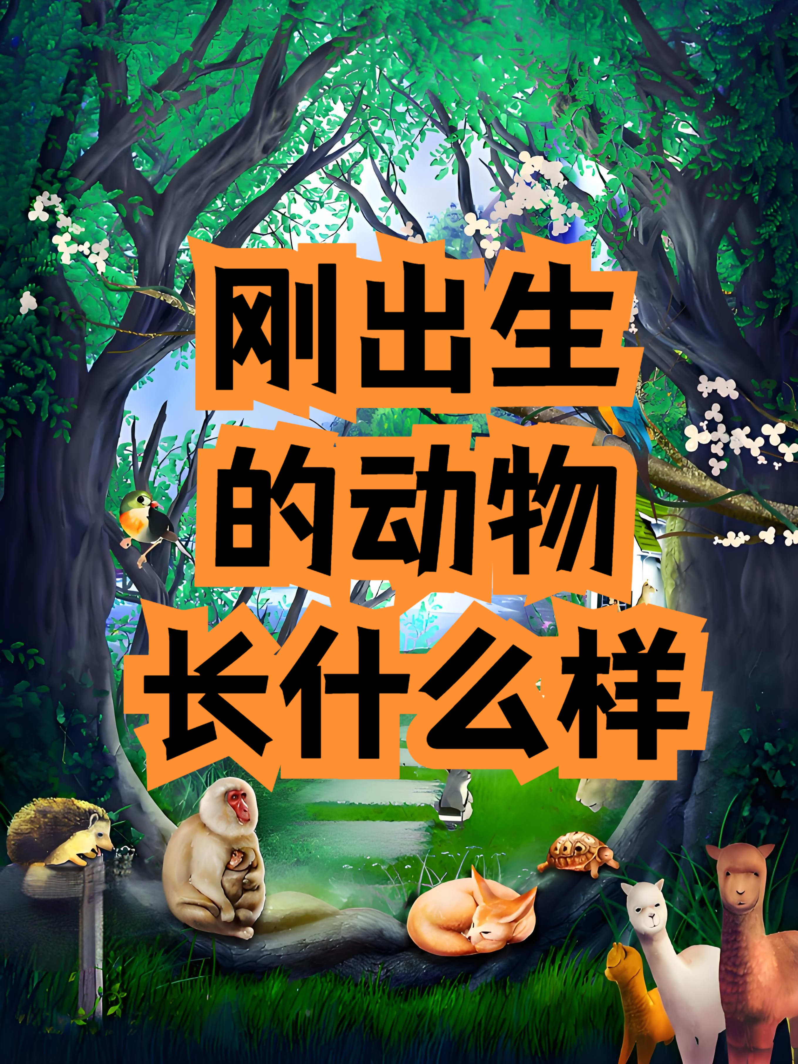 动物出生时的模样(全)