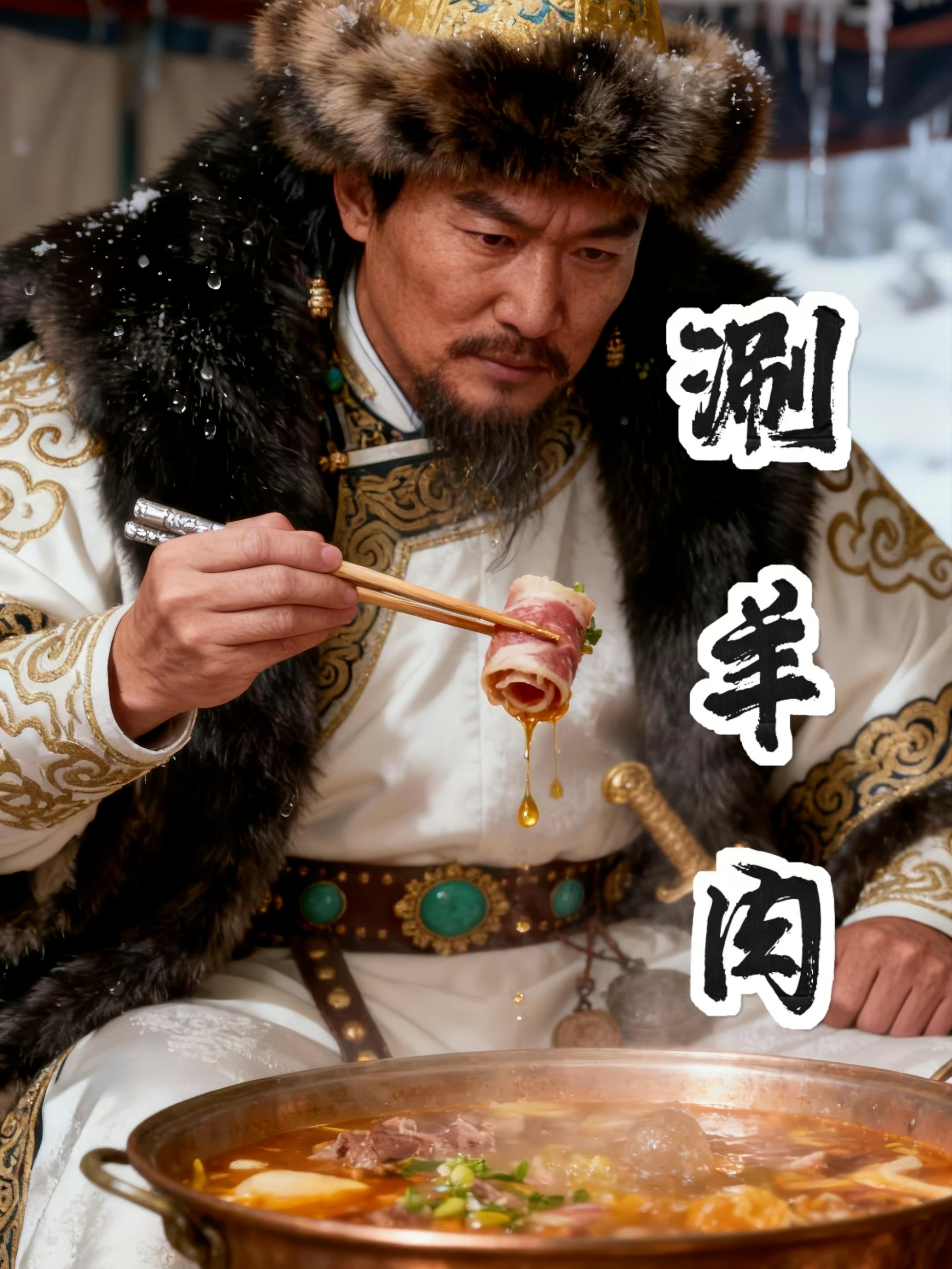 沉浸式体验 忽必烈在暴雪中发明了涮羊肉