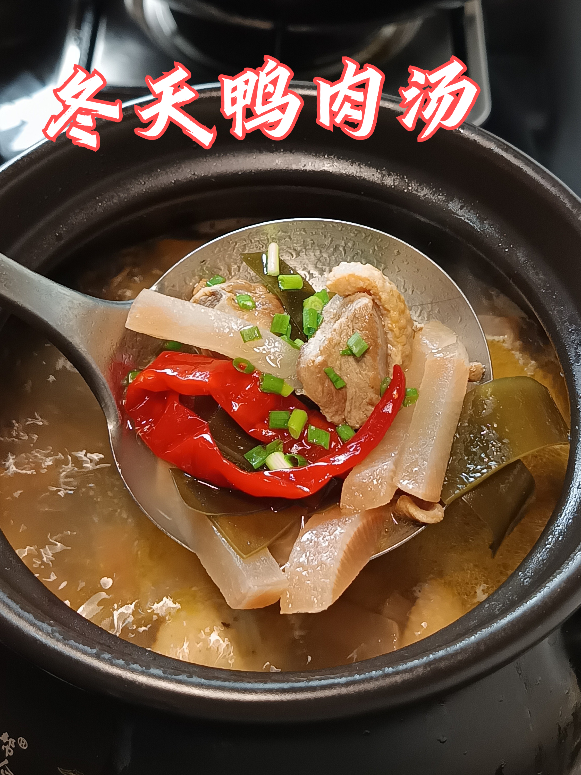 鸭肉汤这样炖肉好吃汤也好喝，冬天来一碗，暖心又暖胃，特别舒服