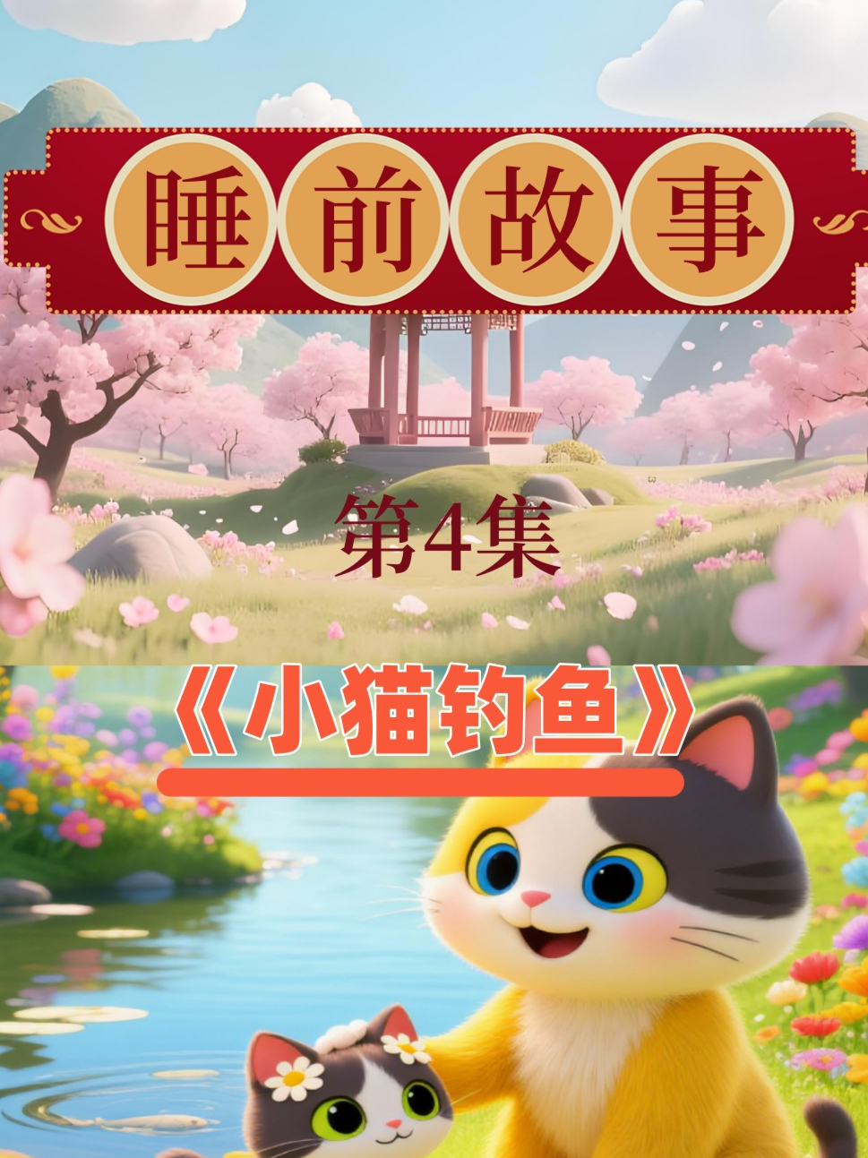儿童睡前故事 第4集《小猫钓鱼》