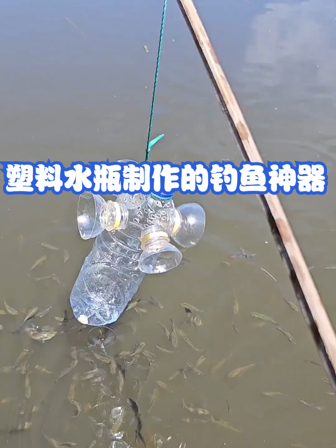塑料水瓶制作的钓鱼神器