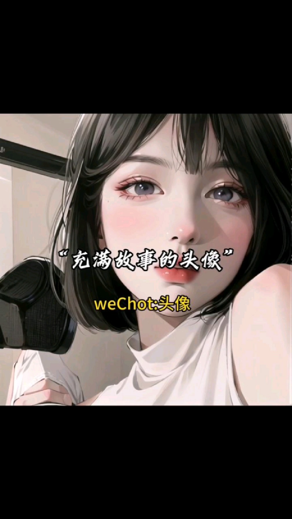 短发女生头像来了
