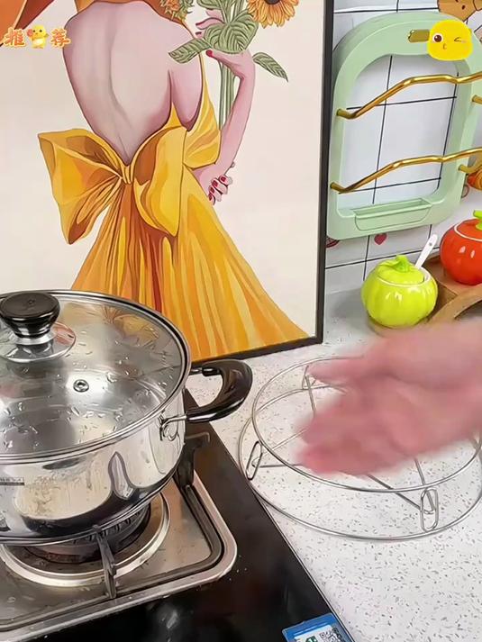 没看到这个亏大了!多功能放锅架子,不锈钢材质隔水隔热真好