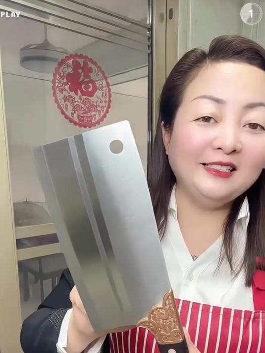 “精钢”不锈钢刀具菜刀厨师专用多功能切片切肉切菜锋利菜刀