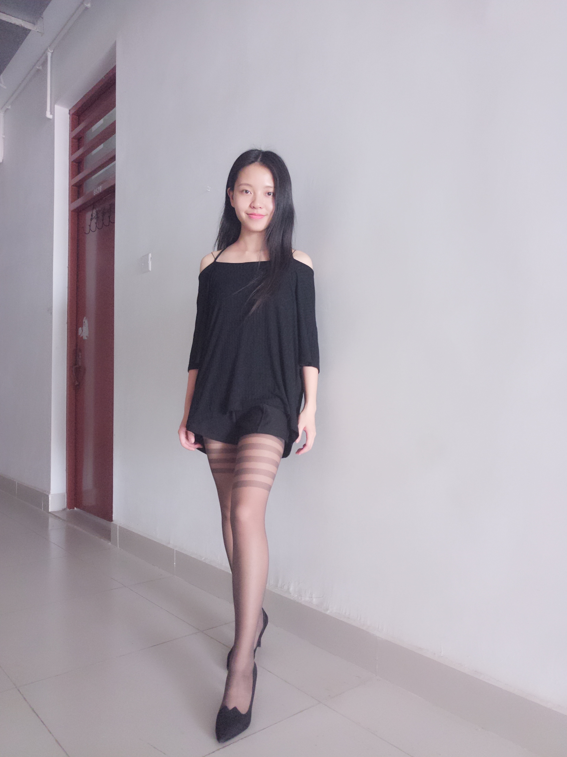 图片[63]-学妹校园寝室短丝系列039期 雨涵[66P71M]-六色网
