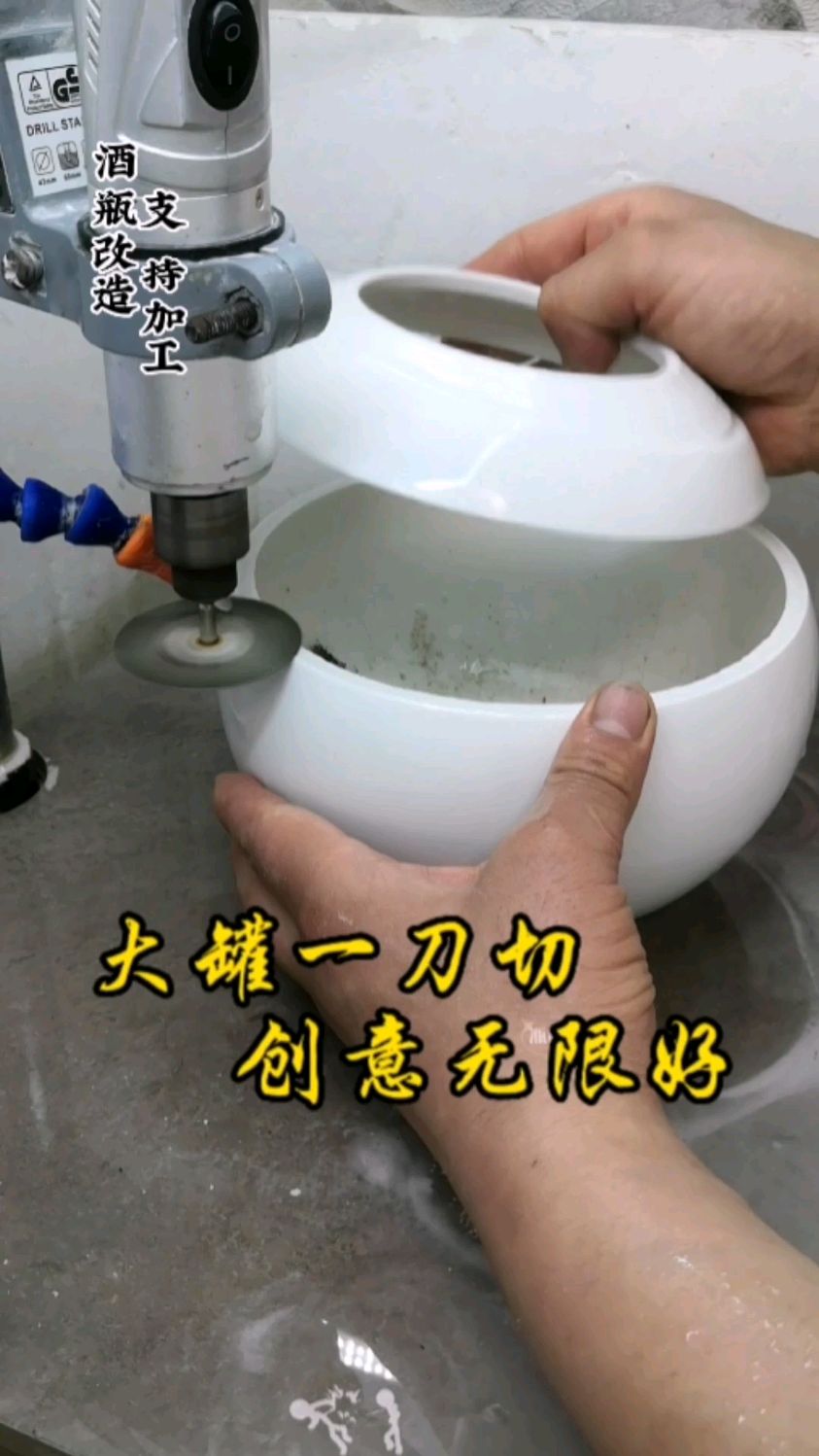 邻居家的闲置瓶子,让我切割改造一番做个小鱼缸,你看怎么样