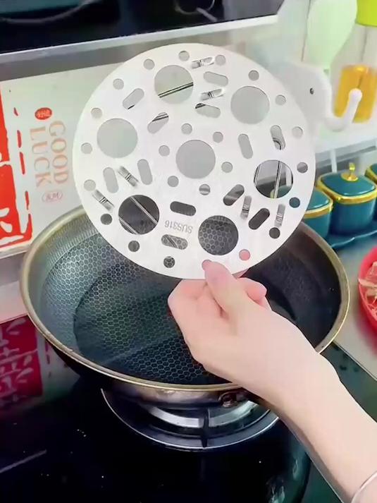 不锈钢蒸架蒸锅垫支架蒸笼架子家用蒸菜隔水厨房隔热蒸盘！#锅架##锅铲架托#