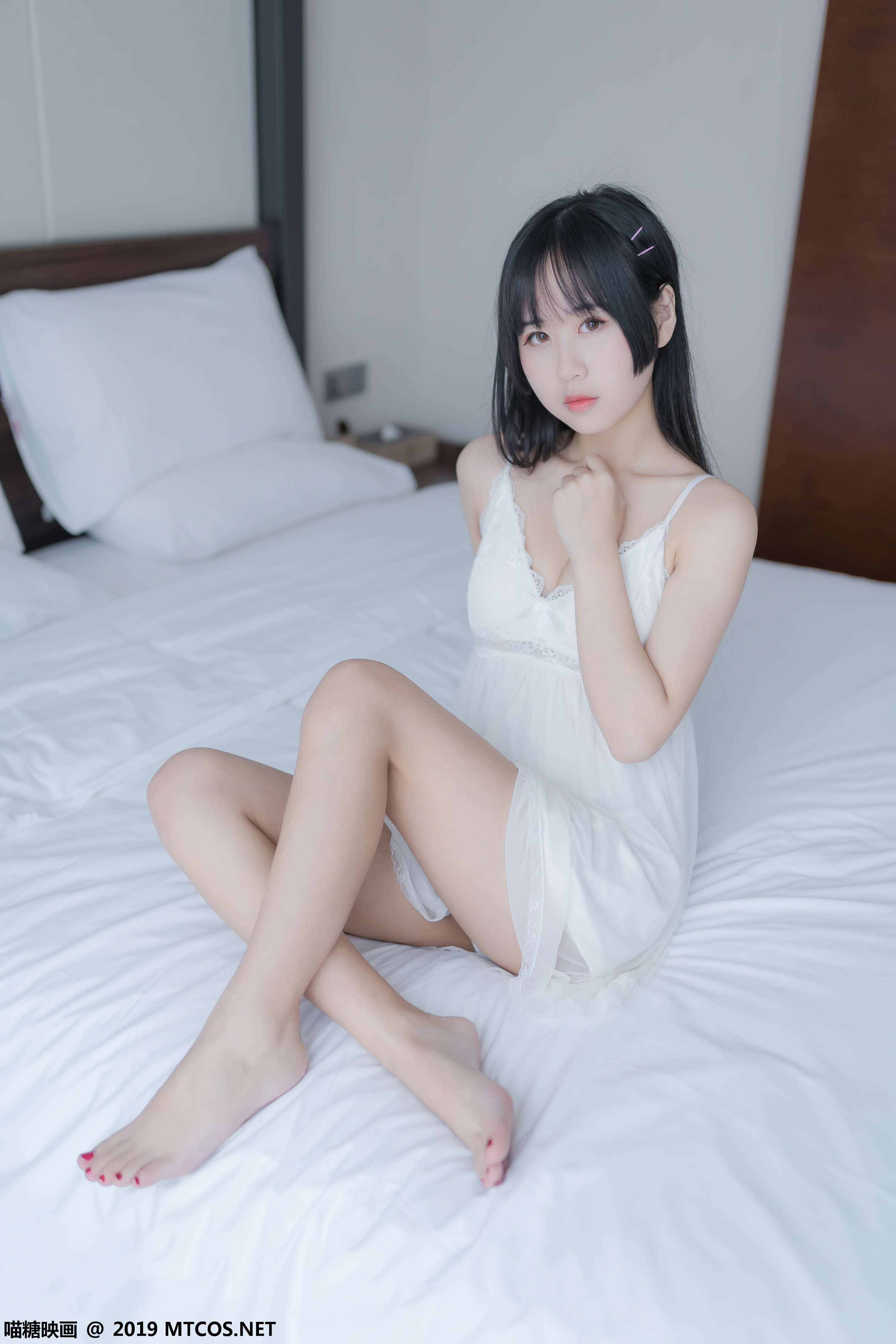 图片[6]-[MTCos] 喵糖映画 Vol.069 萌芽儿o0 白纱裙-六色网