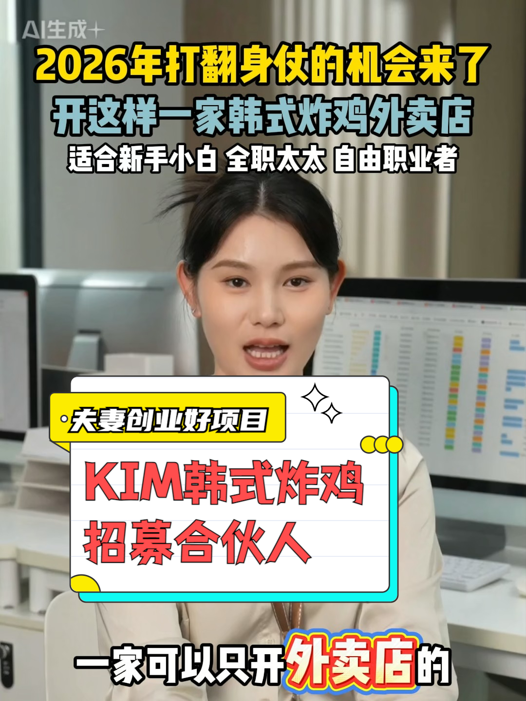 2026年打翻身仗的机会来了！开这样一家韩式炸鸡加盟店！