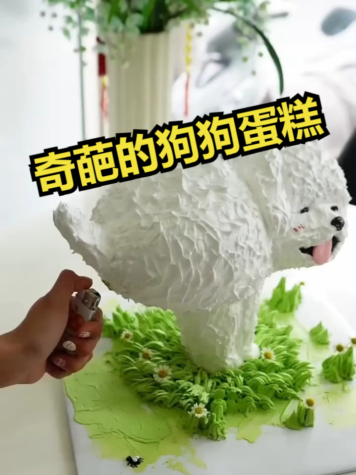 奇葩的狗狗蛋糕！