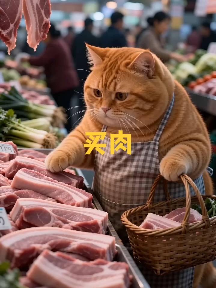 今天出来买肉