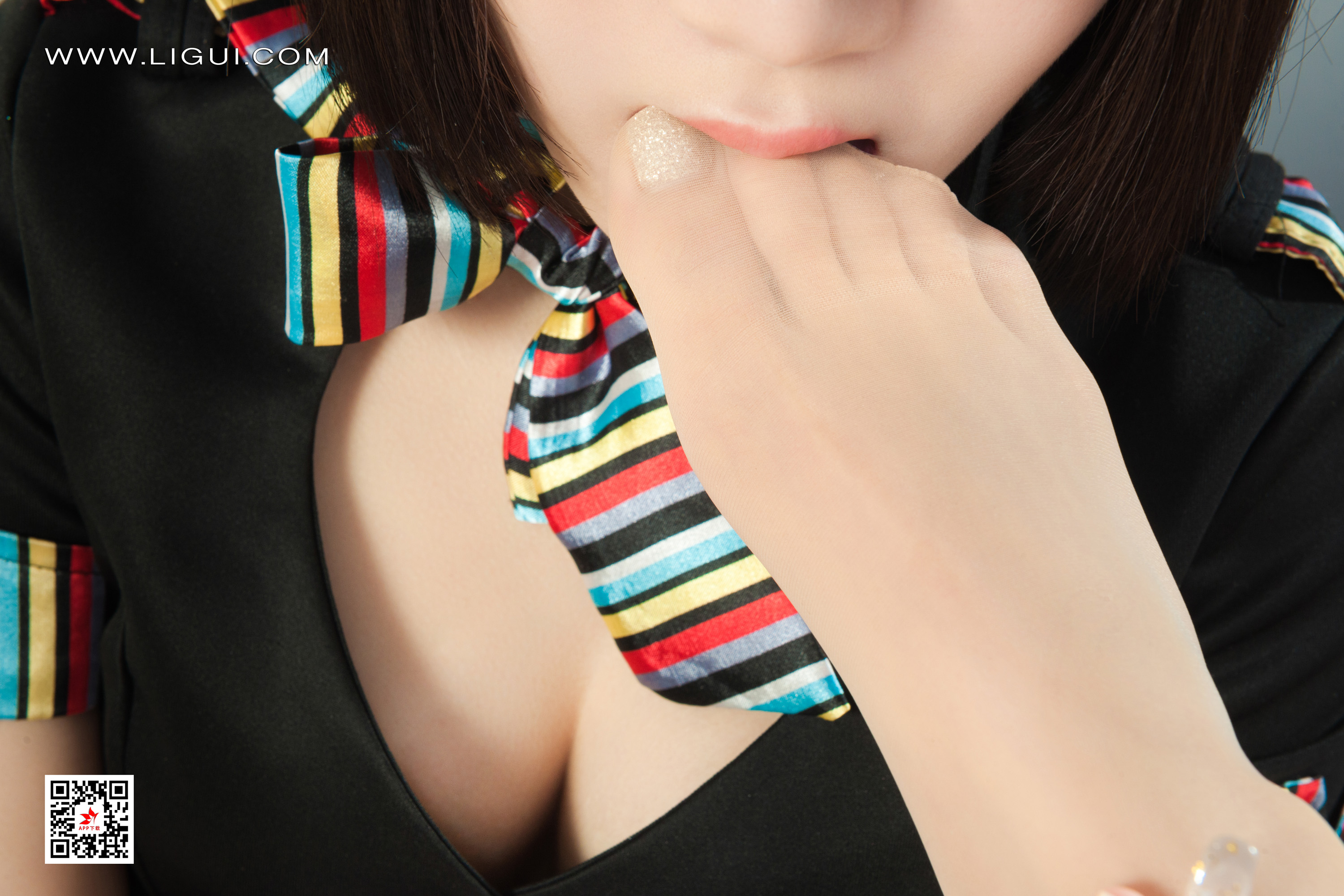 图片[12]-[Ligui丽柜] 2022.04.14 网络丽人 Model 汐汐&小七-六色网