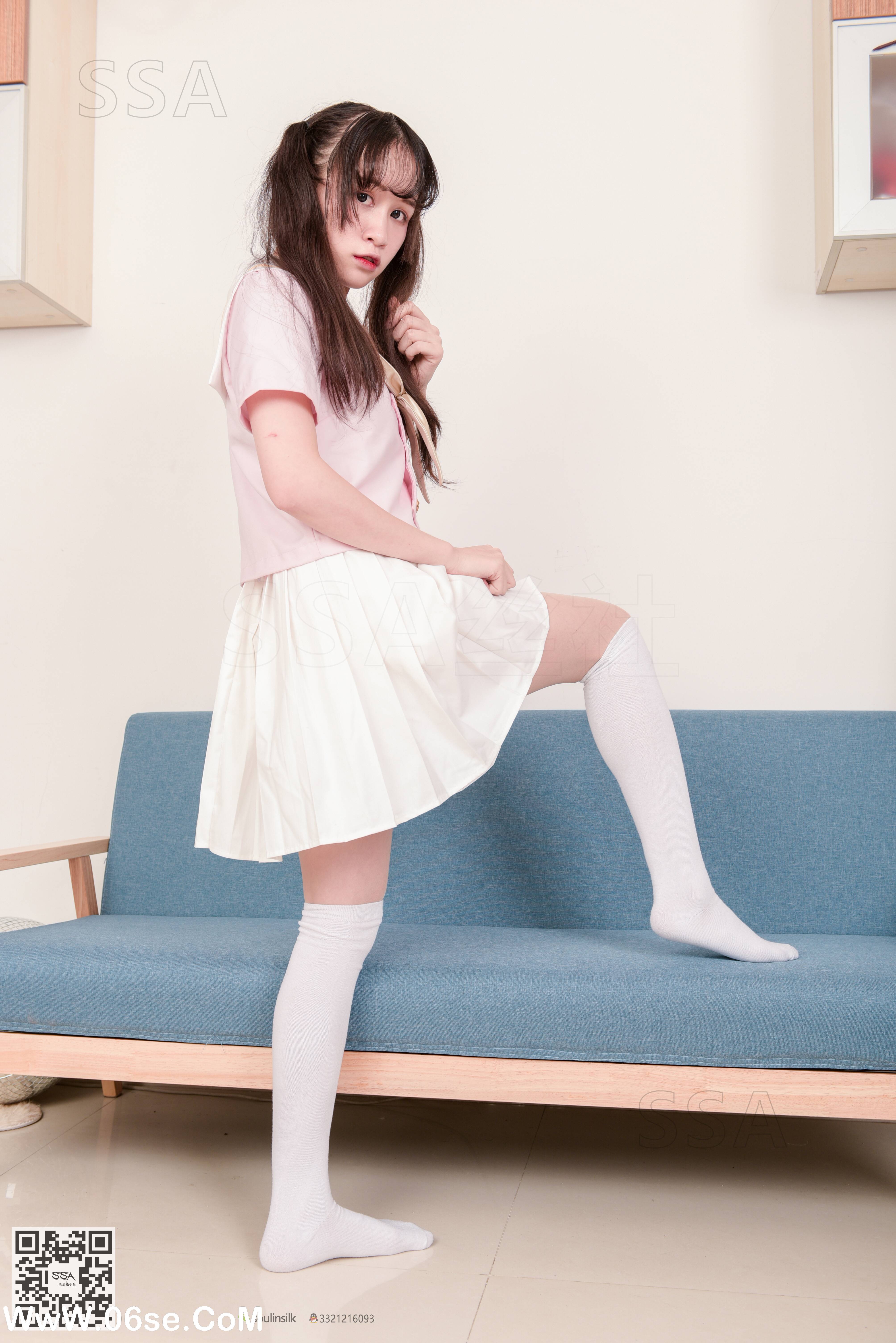 图片[60]-[SSA丝社] NO.144 丹丹 粉色JK制服的穿搭示范[195P2.56G]-六色网