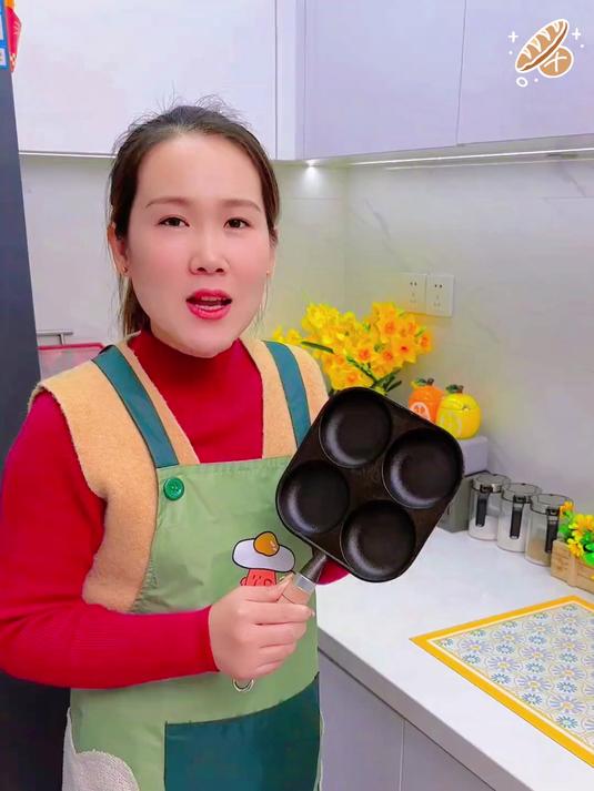 四孔卡通造型自动成型,煎蛋像小动物排队出锅