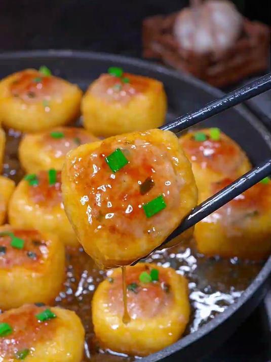 中国菜豆腐酿肉
