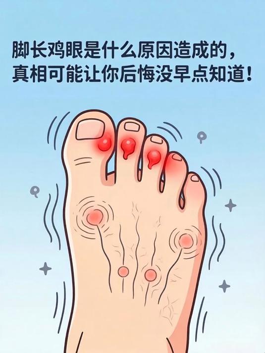 脚长鸡眼是什么原因造成的,真相可能让你后悔没早点知道!