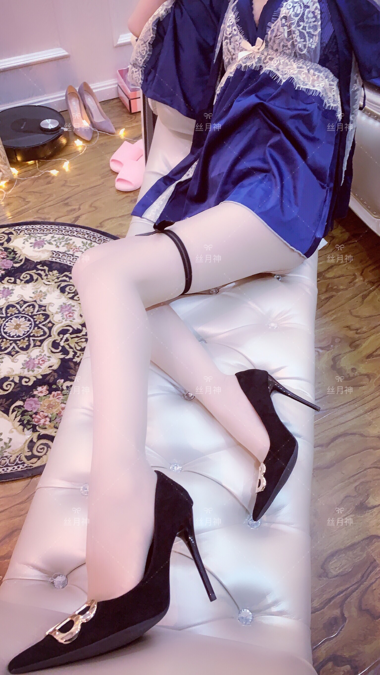图片[55]-丝月神 NO.017 维密睡衣肉丝绒面高跟[88P71M]-六色网