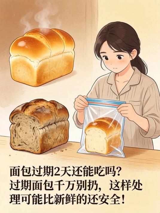 面包过期2天还能吃吗?过期面包千万别扔,这样处理可能比新鲜的还安全!