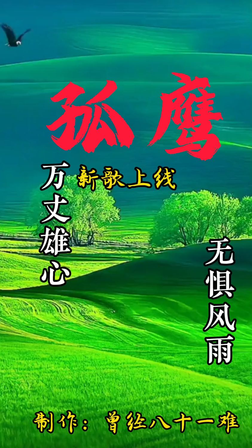 艾米尔原唱《雄鹰》,歌声浑厚磅礴,尽显雄鹰顽强搏击的奋斗精神